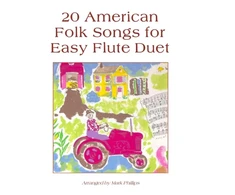 KNYGA Mark Phillips 20 American Folk Songs for Easy Flute Duet