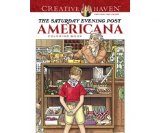 KNYGA Marty Noble Creative Haven the Saturday Evening Post Americana Coloring Book