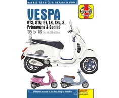 KNYGA Matthew Coombs Vespa GTS, GTV, GT, LX, LXV, S, Primavera &amp; Sprint (05 - 18)