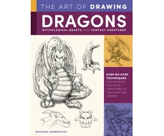 KNYGA Michael Dobrzycki Art of Drawing Dragons, Mythological Beasts, and Fantasy Creatures
