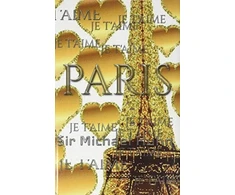 KNYGA Michael Huhn je t'aime auksinis glitter eiffel Tower creative blank journal sir Michael designer edition