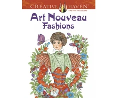 KNYGA Ming Ju Sun Creative Haven Art Nouveau Fashions Coloring Book