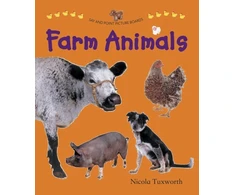 KNYGA Nicola Tuxworth Say and Point Picture Boards: Farm Animals