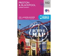 KNYGA Ordnance Survey Preston &amp; Blackpool, Lytham