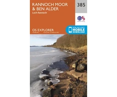 KNYGA Ordnance Survey Rannoch Moor and Ben Alder