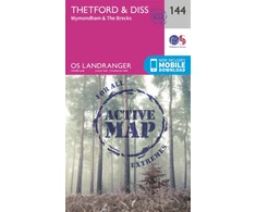 KNYGA Ordnance Survey Thetford &amp; Diss, Breckland &amp; Wymondham