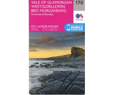 KNYGA Ordnance Survey Vale of Glamorgan, Rhondda &amp; Porthcawl