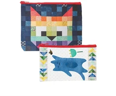 KNYGA P Morgan Patchwork Cats Eco Pouch Set