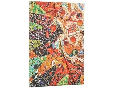 KNYGA paperblanks 2026 Gaudi's Sun (Gaudi’s Mosaics) Mini 18-month Horizontal Hardcover Flexi Dayplanner 2025-2026 (Wrap Closure)
