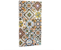 KNYGA paperblanks 2026 Porto (Portuguese Tiles) Slim 12-month Horizontal Hardcover Flexi Dayplanner 2026 (Elastic Band Closure)