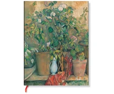 KNYGA paperblanks Cezanne’s Terracotta Pots and Flowers Ultra Lined Hardback Journal (Elastic Band Closure)