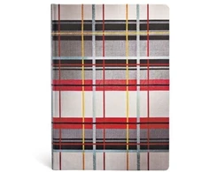 KNYGA paperblanks Kensington (Mad for Plaid) Midi Unlined Hardcover Journal (Elastic Band Closure)