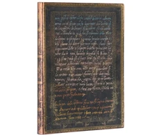 KNYGA paperblanks Michelangelo, Handwriting (Embellished Manuscripts Collection) Ultra Lined Softcover Flexi Journal (Elastic Band Closure)