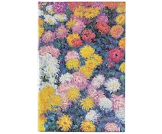 KNYGA paperblanks Monet’s Chrysanthemums Midi Lined Hardback Journal (Elastic Band Closure)