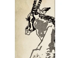 KNYGA paperblanks Solitary Oryx (Alistair Bell Collection) Midi Lined Hardcover Journal (Elastic Band Closure)