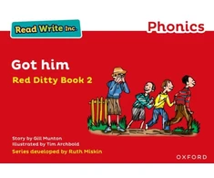 KNYGA Ruth Miskin, Gill Munton Read Write Inc. Phonics: Got Him (Raudona Ditty Book 2)