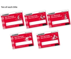 KNYGA Ruth Miskin Read Write Inc. Phonics: Get Writing! Raudona Ditty Books 6-10 Pack of 50