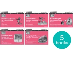 KNYGA Ruth Miskin Read Write Inc. Phonics: Rožinė Set 3 More Juodas &amp; Baltas Storybooks (Pack of 5)