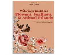 KNYGA Sarah Simon Watercolor Workbook: Flowers, Feathers, and Animal Friends