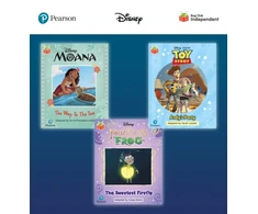 KNYGA Smriti Prasadam Halls Pearson Bug Club Disney Year 1 Pack E, including decodable phonics readers for phase 5; Moana: The Way to the Sea, Toy Story: Andy's Party, The Princess and the Frog: The Sweetest Firefly
