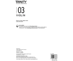 KNYGA Trinity College London Violin Exam Pieces From 2020: Grade 3 (part only)