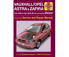 KNYGA Vauxhall/Opel Astra &amp; Zafira Diesel (Feb 98 - Apr 04) Haynes Repair Manual