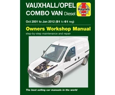 KNYGA Vauxhall/Opel Combo Diesel Van (Oct 2001 to Jan 2012) 51 to 61 Haynes Repair Manual