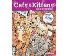 KNYGA Veronica Hue Cats and Kittens Coloring Book