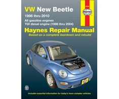 KNYGA Volkswagen VW New Beetle 1.8 &amp; 2.0L petrol (1998-2010) &amp; 1.9L TDI diesel (1998-2004) Haynes Repair Manual (USA)
