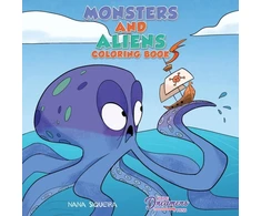 KNYGA Young Dreamers Press Monsters and Aliens Coloring Book
