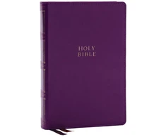 KNYGA Zondervan KJV Holy Bible: Compact Bible with 43,000 Center-Column Cross References, Violetinė Leathersoft, Raudona Letter, Comfort Print (Thumb Indexing): King James Version