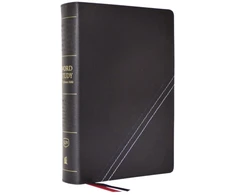 KNYGA Zondervan Publishing KJV, Word Study Reference Bible, Bonded Leather, Juodas, Raudona Letter, Comfort Print