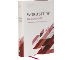 KNYGA Zondervan Publishing KJV, Word Study Reference Bible, Hardcover, Raudona Letter, Thumb Indexed, Comfort Print