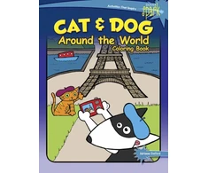KNYGA Adrienne Trafford Spark Cat &amp; Dog Around the World Coloring Book