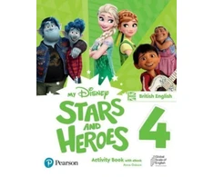 KNYGA Anna Osborn My Disney Stars and Heroes British Edition Level 4 Activity Book with eBook