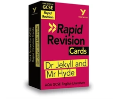 KNYGA Anne Rooney York Notes RAPID AQA GCSE (Revision Cards) The Strange Case of Dr Jekyll and Mr Hyde - for 2026, 2027 exams