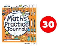 KNYGA Bookshop Baltas Rose Maths Practice Journals Year 3 Workbooks: Pack of 30