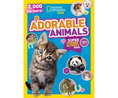 KNYGA Bookshop National Geographic Kids Adorable Animals Super Sticker Activity Book-Special Sales Edition