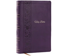 KNYGA Bookshop NKJV Bible: Personal Size Giant Print, Violetinė Leathersoft, Holy Bible, Raudona Letter, Comfort Print: New King James Version