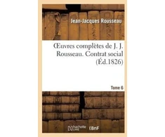 KNYGA Bookshop Oeuvres Completes de J. J. Rousseau. T. 6 Contrat Social