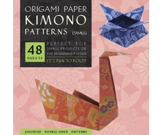 KNYGA Bookshop Origami Paper - Kimono Patterns - Small 6 3/4" - 48 Sheets