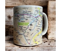 KNYGA Bookshop OS Map Ceramic Mug - Yorkshire Dales National Park