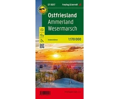 KNYGA Bookshop Ostfriesland, Ammerland, Wesermarsch, adventure guide 1:170,000