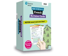 KNYGA Bookshop Pearson REVISE AQA GCSE French: Revision Cards incl. online revision and audio - for 2025 exams