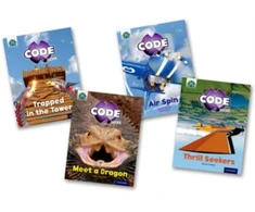 KNYGA Bookshop Project X CODE Extra: Light Mėlyna Book Band, Oxford Level 4: Dragon Quest and Wild Rides, Mixed Pack of 4