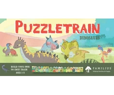 KNYGA Bookshop PuzzleTrain: Dinosaurs 26-Piece Puzzle