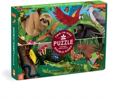Dėlionė Mudpuppy Bookshop Rainforest Above &amp; Below 100 Piece Double-Sided Puzzle