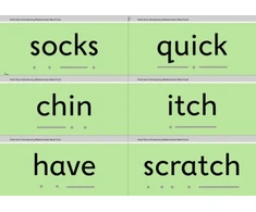 KNYGA Bookshop Read Write Inc. Fresh Start: 2024 Module Žalias Word Cards