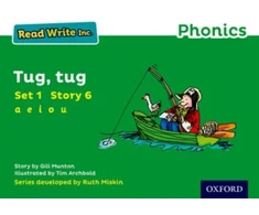 KNYGA Bookshop Read Write Inc. Phonics: Tug, Tug (Žalias Set 1 Storybook 6)