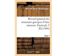 KNYGA Bookshop Recueil General Des Monnaies Grecques d'Asie Mineure. Tome 1, Fascicule 3